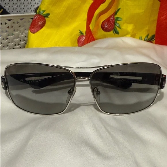 PRADA Silver and Black Sunglasses - Picture 5 of 7